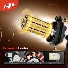 Electric Power Window Regulator with Motor Compatible Rear Driver Side (LH)