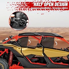 X3 Max Window Nets, Maverick X3 Side Windows Compatible with Can Am Maverick