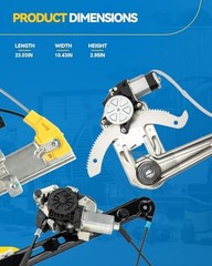 Driver Side Power Window Regulator and Motor Assembly Rear Left 741-382
