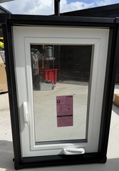 Sentinel Single-Hung Casement Home Window White Aluminum Double-Pane Laminated