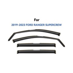 in-Channel Window Visors Rain Guards for 2019-2023 Ford Ranger SuperCrew, Win…
