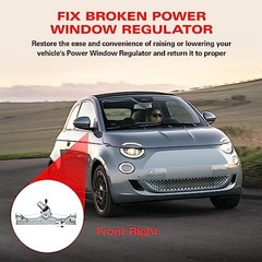 751-649 Power Window Regulator with Motor Front Right 2012-2017 Fiat 500