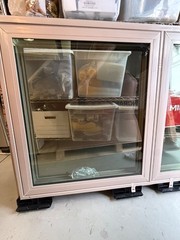 Milgard Styleline Series Double Casement Window, Left/Right 59.5×33.5 Net Frame