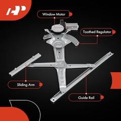 Front Passenger Side Power Window Regulator with Motor (6-Pin) | Compatible