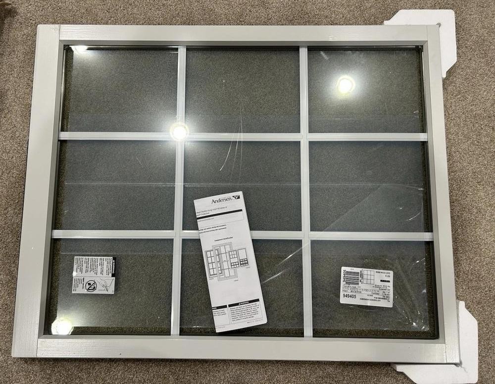ANDERSEN 26510 TW LOWER SASH WINDOW, DOUBLE HUNG STWH3W3H, COLONIAL GRID