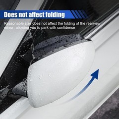 2PCS Car Blind Spot Mirrors, 2-in-1 Rain Eyebrow Reversing Side Rearview Mirror,