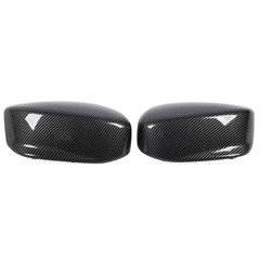1 Pair Carben Fiber Style Side Mirror Cap Cover For European