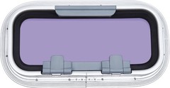 14.5 x 7.6 in Anodized Aluminum Boat Porthole Window Boat Portlight for Yacht RV