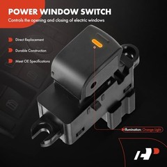 Rear Driver or Passenger Side Power Window Switch Compatible with Nissan