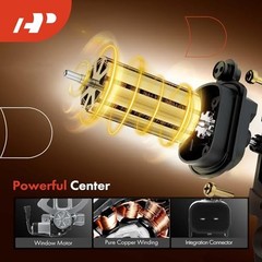 Electric Power Window Regulator with Motor Compatible with Front Passenger
