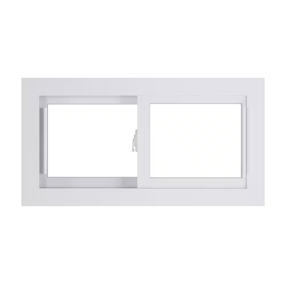 70 Series 30.75 In. X 16.25 In. Universal Hand White Vinyl Low-E Argon Sliding B