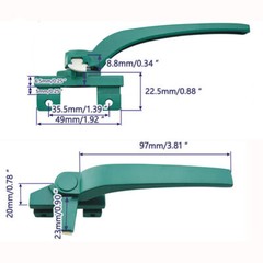 1X Aluminum Alloy Casement Window Handle Lock Left/Right Hand Anti-theft Lock