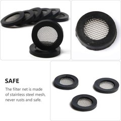 50Pcs Reusable Silicone Seal O Ring Washer with Steel Mesh for Shower Hose