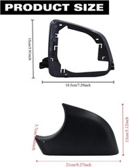 Fits For Tesla Model Y Left driver Side Wing Mirror Cover and Mirror Frame Set R