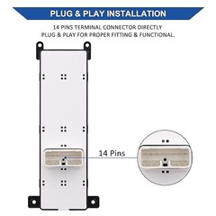 Master Power Window Switch Button, Front Left Driver Side, Compatible with