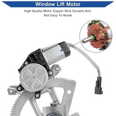748-212 Window Regulator with Motor, Compatible with Front Left Driver Side