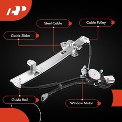 Front Driver Side Power Window Regulator with Motor (4-Pin) | Compatible with