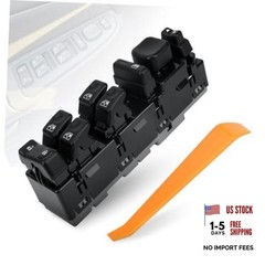 Power Window Driver Side – Compatible with 2003-2007 Chevy 15883323 Switch