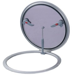 ISURE Round Boat Portholes Sunroofs Aluminum Alloy Edges Tempered Glass Windows