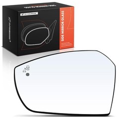 Left Driver Side Non-Heated Mirror Glass with Backing Plate – Compatible with