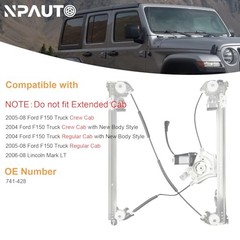 Power Window Regulator with Motor Replacement for Ford F150 Front Driver Side
