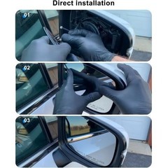 Side Mirror Glass Right Passenger Side with Heat Defogging Backing Plate Fit for