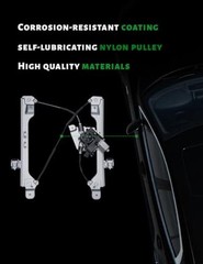 Power Window Compatible with Cadillac SRX & Saab 9-4X 7-pin Front Driver Side