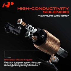 Starter Motor Compatible with Kia Soul 2012-2013, Rio 2014-2017, 1.6L, 12V
