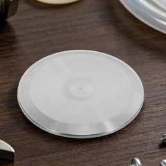 Sanitary Tri Clamp: Solid Blind End Cap, Sanitary Blank Lid, Polished Stainless