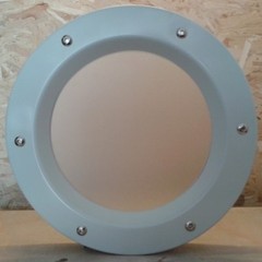 PORTHOLE FOR DOOR phi 350 mm White – RAL 9016