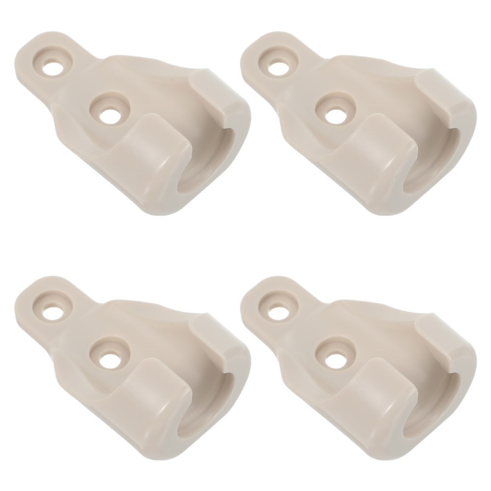 4Pcs Plastic Roller Shade Mounting Brackets with Windproof Stability Beige