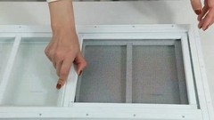 2 Pack 10″x18″ White Sliding Shed Windows for Chicken Coop, Barn, Home – Tempere