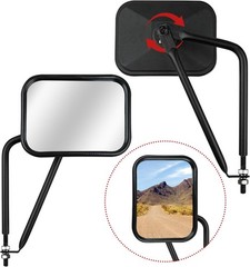 Doors Off Mirrors for Jeep (2-Pack) – Quick Release & Easy-Install Side View Mir