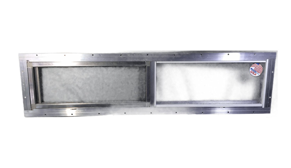 Mobile Home Window. 36″ x 8″ Aluminum Slider Obscured Glass