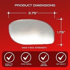 Convex Car Mirror: Rear view | Rearview Mirror Accessories for Car Interior – Us
