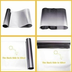 Sun Visor Window Tint Windscreen Film Tinting Black Fade To Silver 20cm X 1.5m