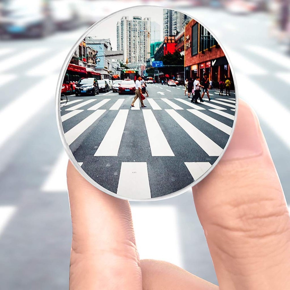 2PCS Mini Blind Spot Mirror, Round HD Glass Convex Rear View Mirror 1.57″ 2