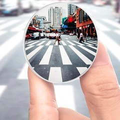 2PCS Mini Blind Spot Mirror, Round HD Glass Convex Rear View Mirror 1.57″ 2