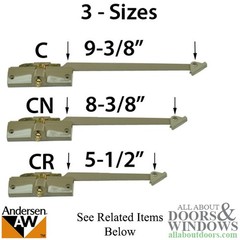 Andersen Window – Perma-Shield Casement Operator, Wood, Single Arm, PSC, Strai