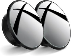 2″ Round Blind Spot Mirror for Car, SUV, and Truck Side Mirrors w Color: Black
