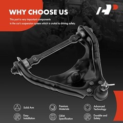 Front Left Upper Control Arm, with Ball Joint & Bushing, Compatible with