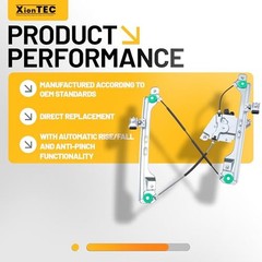 Power Window Regulator with Motor, Compatible with Cadillac Front Driver Side