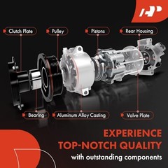 A/C Compressor with Clutch Compatible with Kia Rio 1.6L 2003-2005