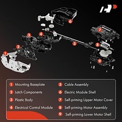 Door Lock Latch Actuator Compatible with Kia Rear Right Passenger Side