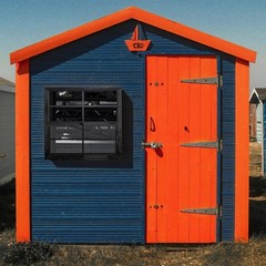 Small Shed Window, 18×23 Flush Mount, Black Frame, 2 Pack
