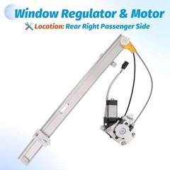 Rear Right Passenger Side Power Window Regulator with Motor Compatible with