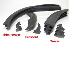 Silicone Rubber Window & Door Gasket Seal Strip Flipper Glazing Draught 57 Sizes
