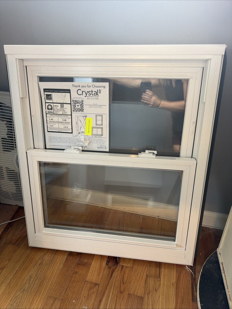 Crystal Series 200 Double Hung Vinyl Window White 27-3/4” x 31-3/4” New