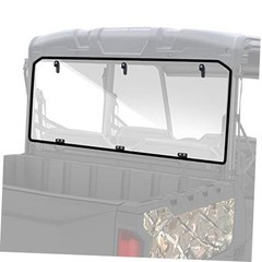 Rear Windshield Compatible with 2015-2026 Polaris Ranger Midsize 570 / Clear