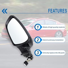 Left Driver Side Mirror Compatible with 2017 2018 Kia Forte with Manual L-5Pins